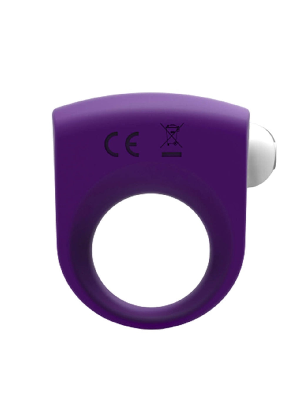 Wooomy cock ring with vibrator purple